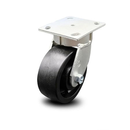 Service Caster 5 Inch Kingpinless Glass Filled Nylon Wheel Swivel Top Plate Caster SCC SCC-KP30S520-GFNR